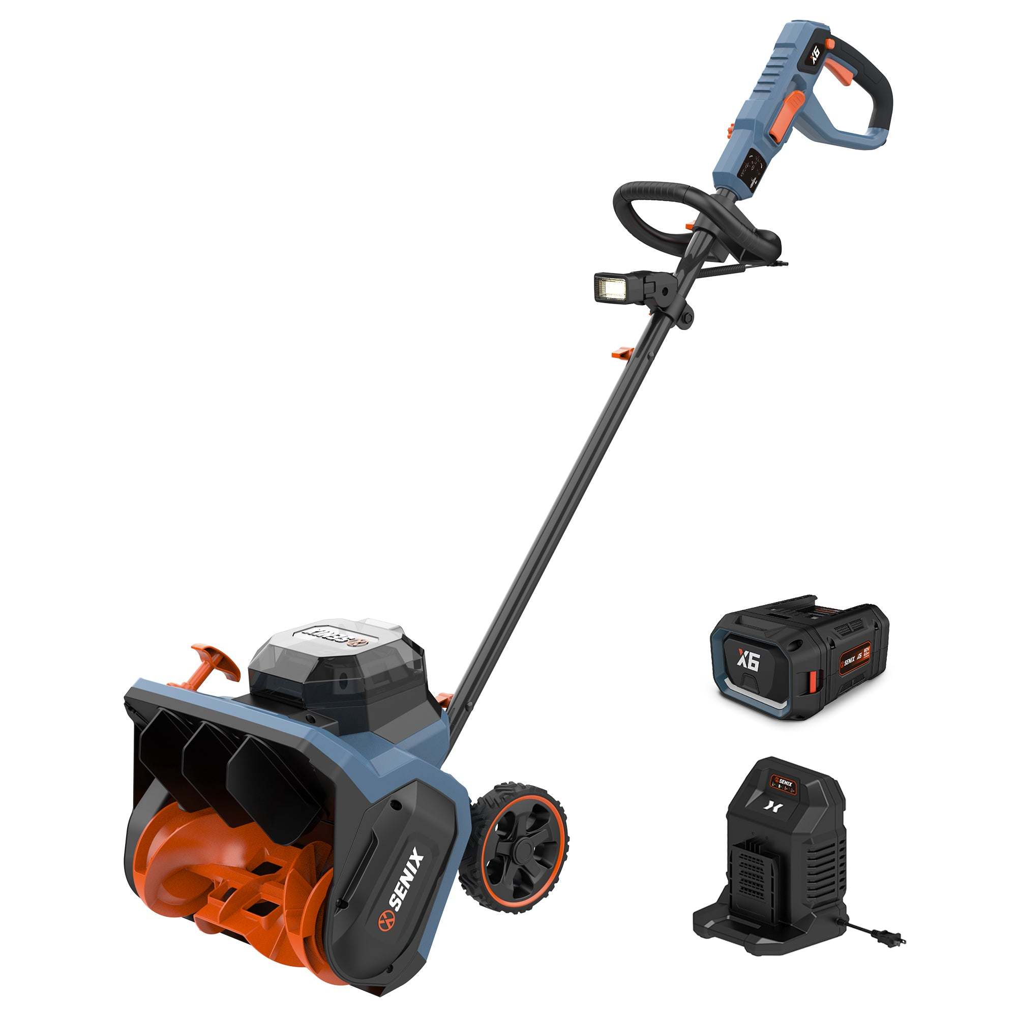 60V Max* X6 Cordless Snow Shovel with Brushless Motor - Includes 6.0Ah Battery & Fast Charger - Perfect for Driveways, Sidewalks & Small Areas Snow Removal
