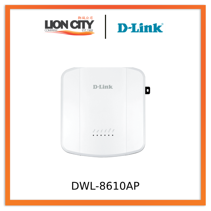 D-Link DWL-8610AP Dual Band 802.11n/ac Wireless Access Point - High-Speed WiFi for Business & Office Networks - Ideal for Conference Rooms, Retail Stores & Large Spaces