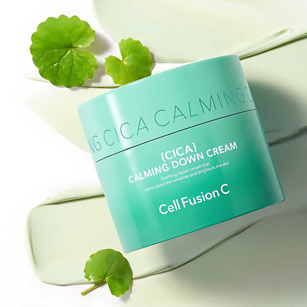 Cell Fusion C Cica Calming Down Cream 50ml - Soothing Moisturizer for Sensitive Skin, Redness Relief & Skin Barrier Repair - Perfect for Post-Procedure Care & Daily Skin Calming Routine