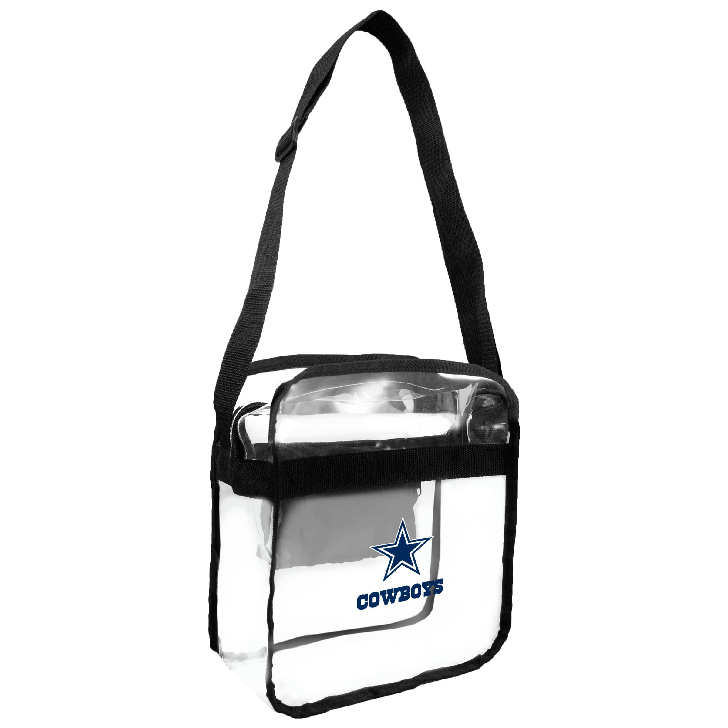 Littlearth NFL Clear Crossbody Bag for Women & Men - Licensed Team Logo Clear Stadium Purse for Football Games, Concerts & Travel - Hands-Free Convenient Carryall