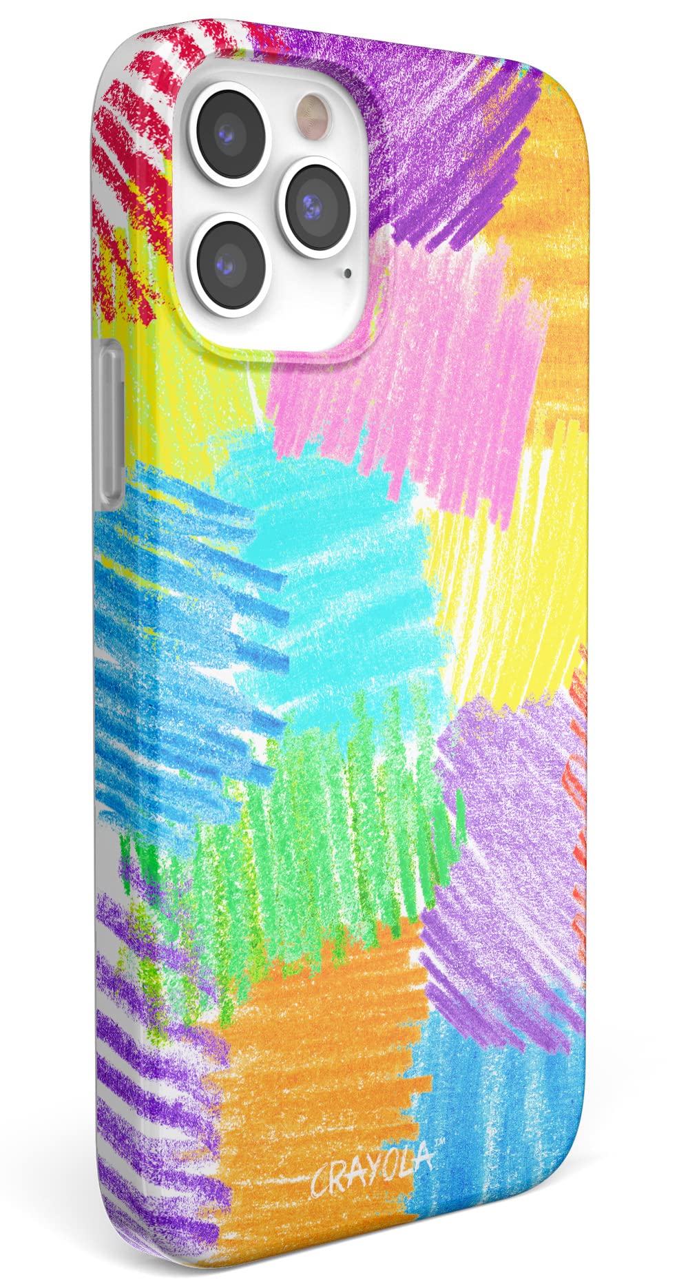 Casely iPhone 12/12 Pro Case - Ultra Slim Protective Cover with Crayola Rainbow Pencil Design | Scribble Me That Style | Perfect for School, Work & Everyday Use