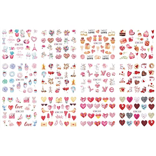 MRGHusus 12Pcs Sexy Lip Letter Design Stickers - Cute Decorative Vinyl Stickers for Girls, Teens, DIY Scrapbooking, Journals, Laptops, Water Bottles & Phone Cases