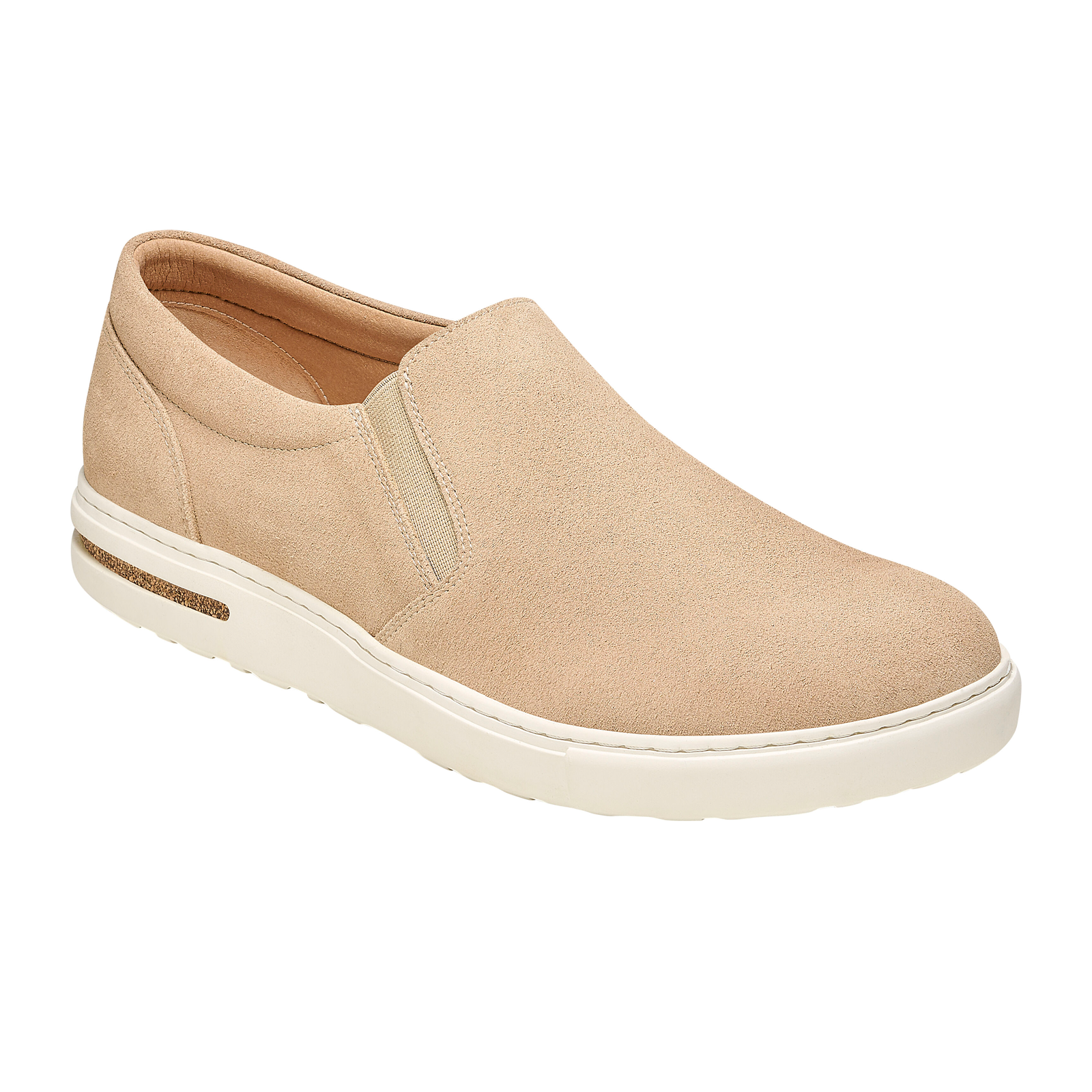 Birkenstock Oswego Narrow Slip On Sneaker (Women)   Sandcastle Suede