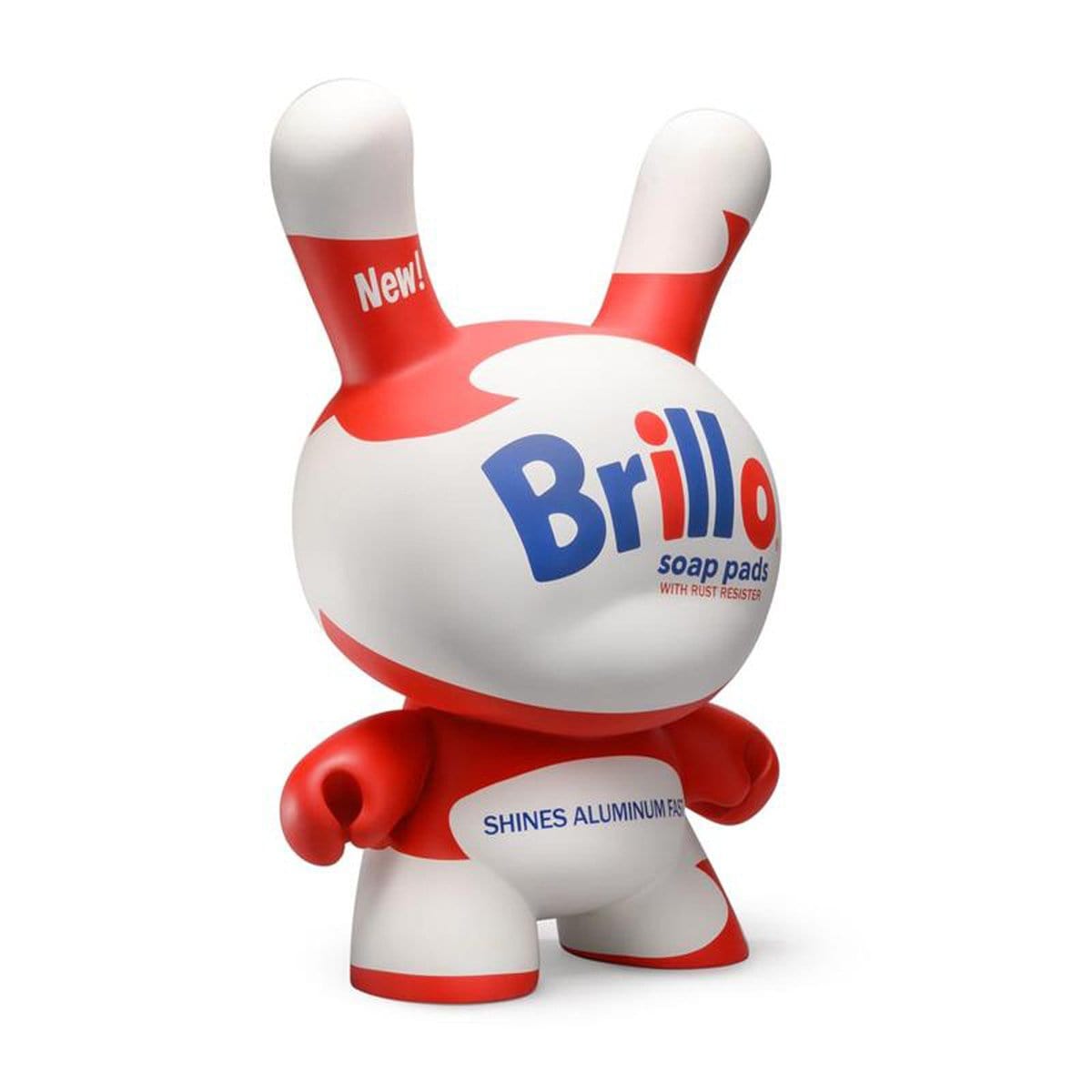 Kidrobot Andy Warhol Brillo Dunny 20 Fiberglass Art Sculpture - Pop Art Collectible for Home Decor & Office Display