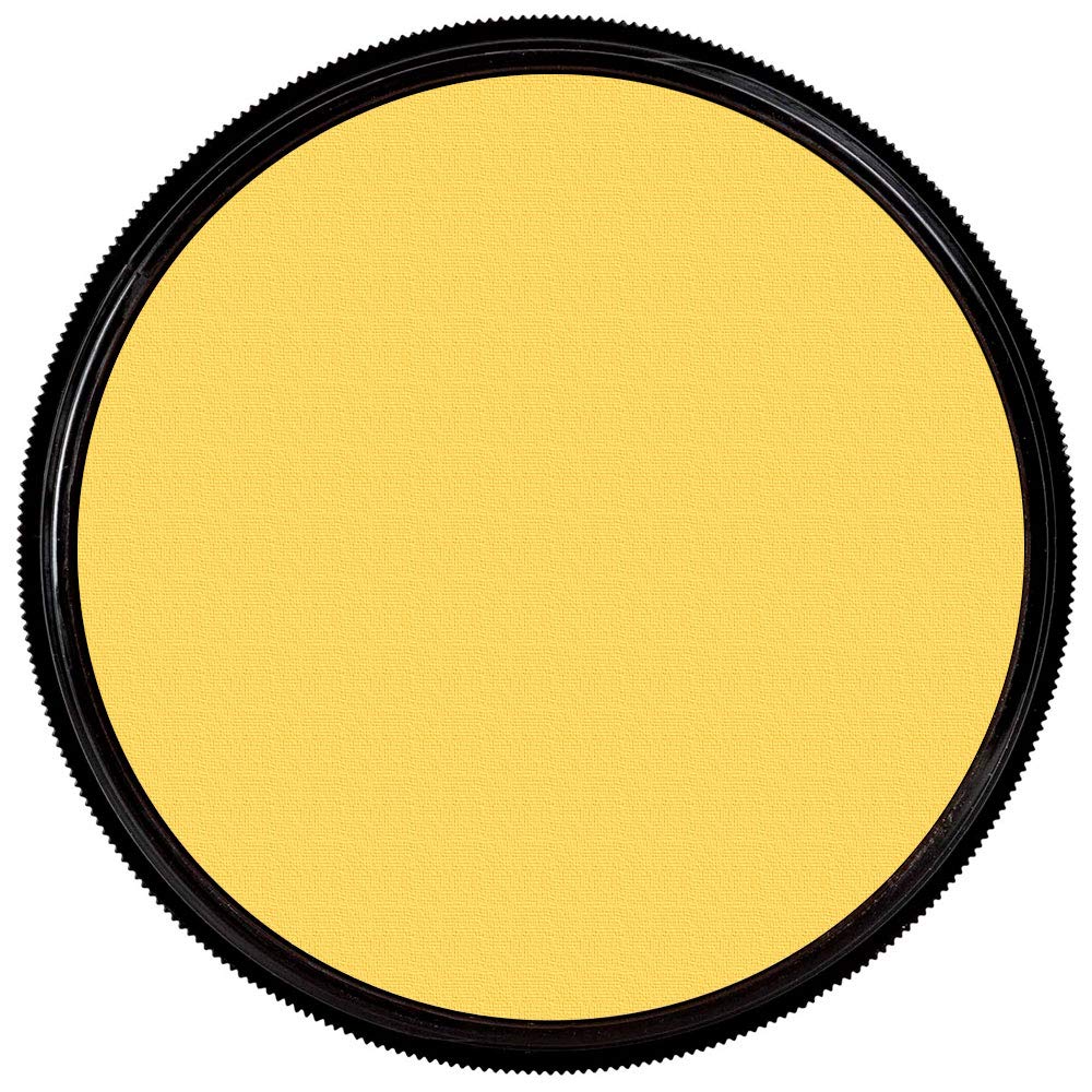 Mehron Makeup StarBlend Cake Makeup - Professional Wet/Dry Pressed Powder Foundation for Face & Body - 2 oz (56g) Yellow Face Paint - Perfect for Halloween, Cosplay & Theater Makeup