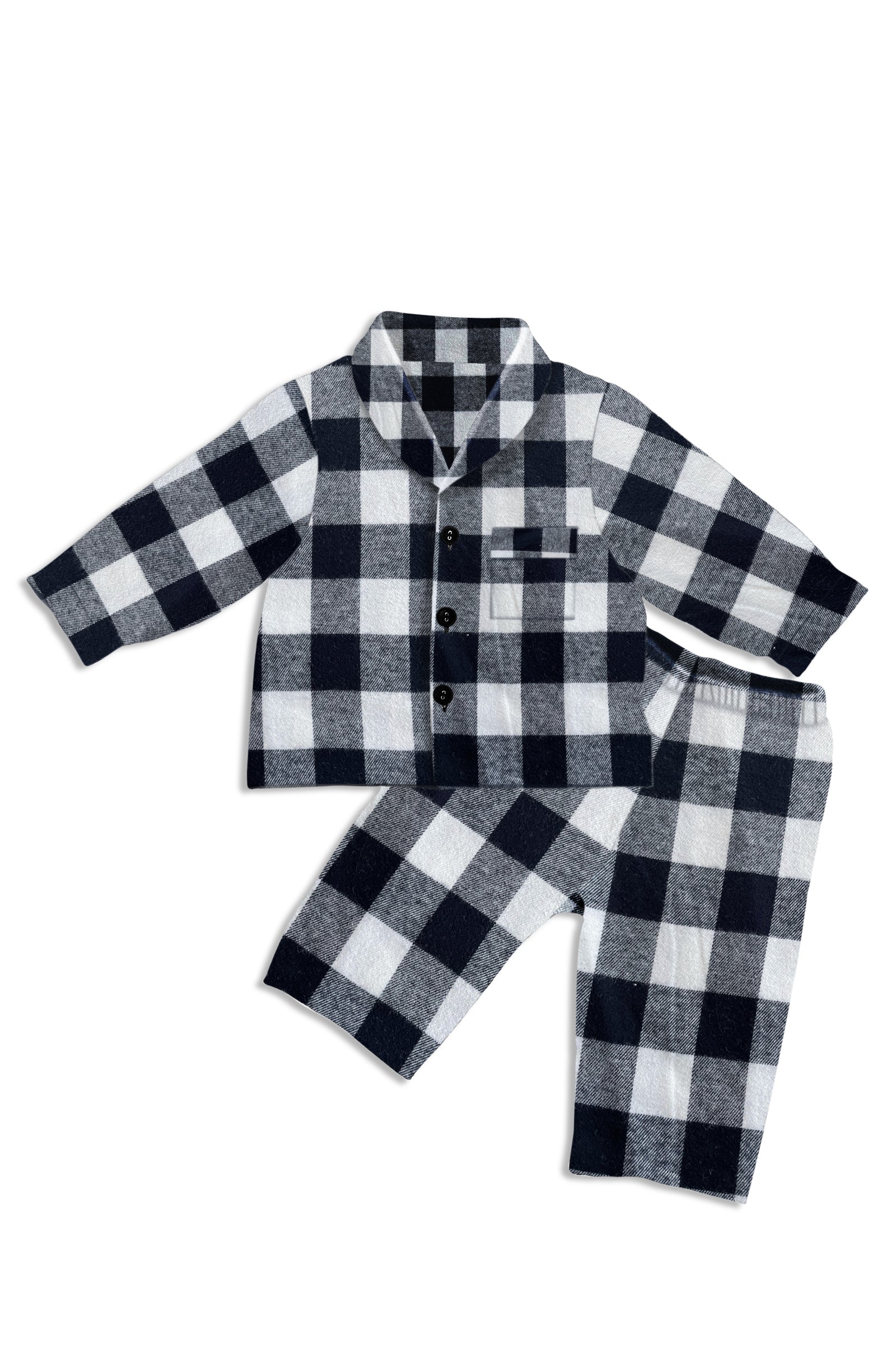 Kids Playsuit - Soft & Comfortable Buffalo Check Pattern for Boys & Girls - Perfect for Playtime, School & Outdoor Activities