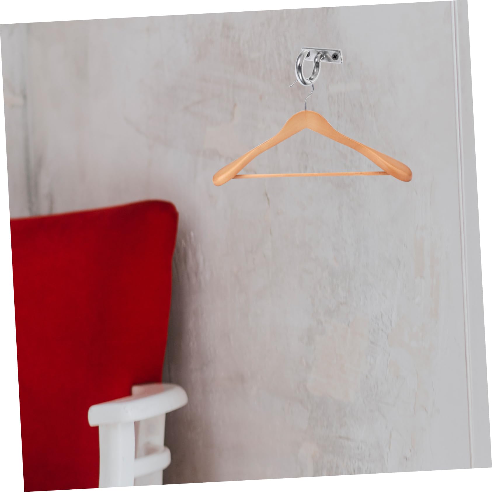 DOITOOL Stainless Steel Ceiling Hooks with Screws & Eye Plate - Heavy Duty Wall Mount Hooks for Garments, Ceiling Fans, Plants & Home Decor - Perfect for Closet Organization & Hanging Decorations
