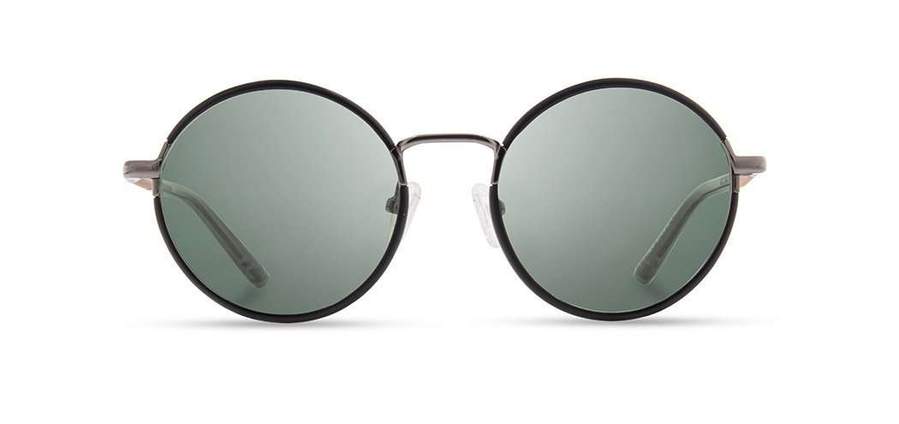 Shwood Hawthorne Acetate Sunglasses - Black Chrome/Mahogany Frame with G15 Lens - Stylish UV Protection for Outdoor Activities & Driving