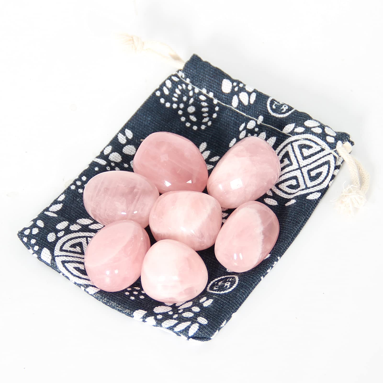 Orientrea 200g Rose Quartz Tumbled Stones - Natural Healing Crystals for Wicca, Reiki, Chakra Balancing & Energy Work | Crushed Gemstones for DIY Crafts, Jewelry Making | Beautiful Gift Box for Spiritual Healing & Meditation