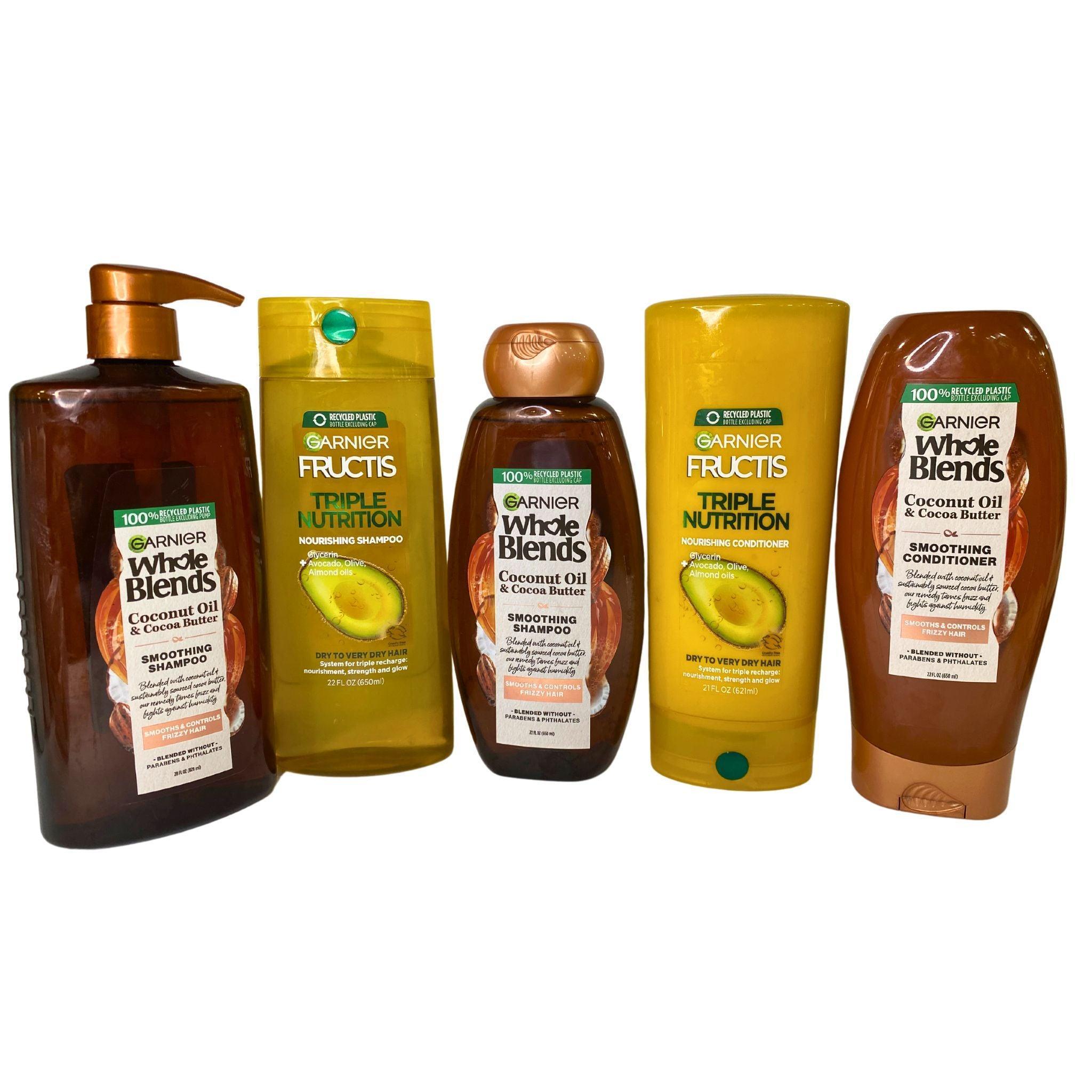 Garnier Hair Care Bundle - Shampoo & Conditioner Set (50 Pcs) for Daily Hair Wash & Salon-Quality Results at Home