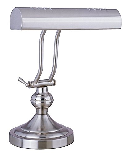 Boston Harbor ATB-8004 Adjustable Piano Desk Lamp in Satin Nickel Finish - Perfect for Reading, Studying & Home Office Lighting