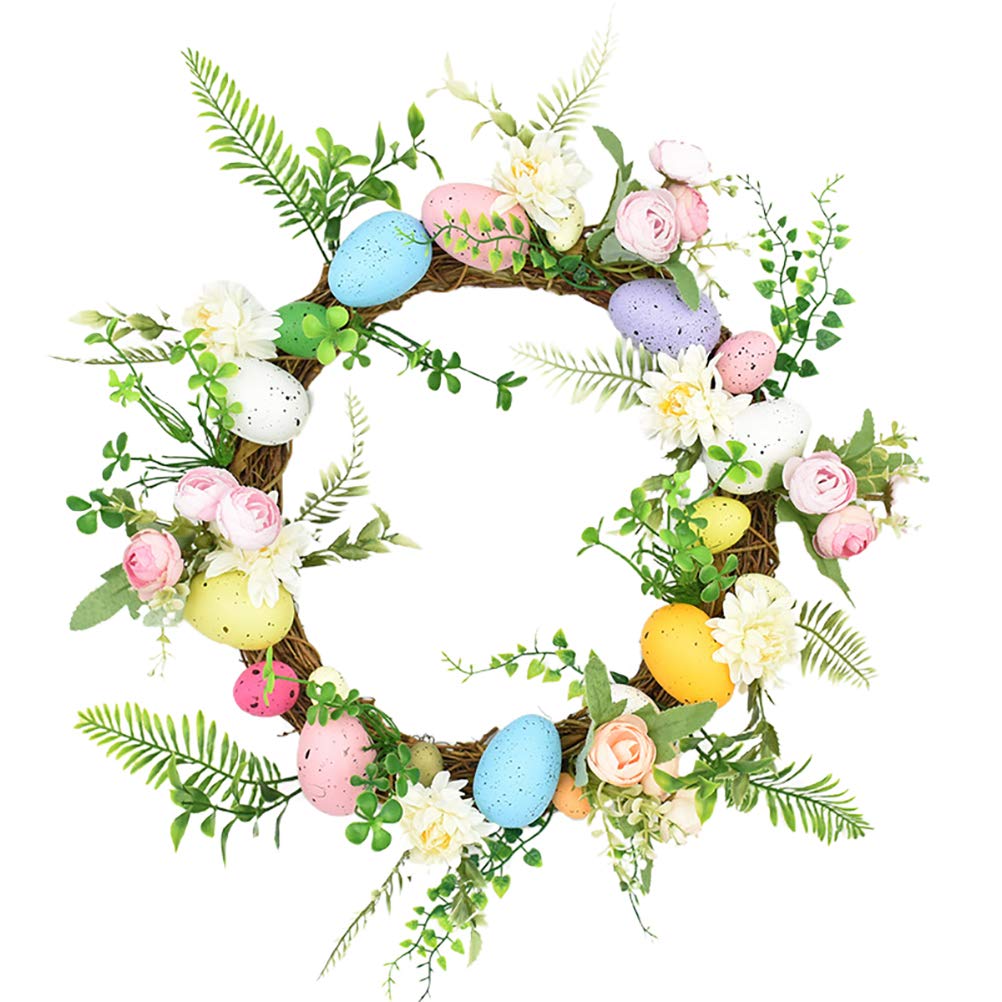 iFundom Easter Egg Garland - Realistic Simulation Egg Design Hanging Decor for Easter Party, Spring Door Wreath, Home & Garden Decoration - Perfect for Easter Celebrations, Spring Festivals, and Holiday Home Decor