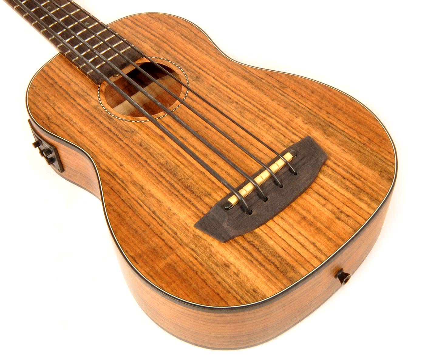 Hadean Acoustic Electric Bass Ukulele UKB-23 - Professional 4-String Bass Uke with Built-in Pickup for Live Performance & Home Practice | Perfect for Musicians, Beginners & Traveling Artists