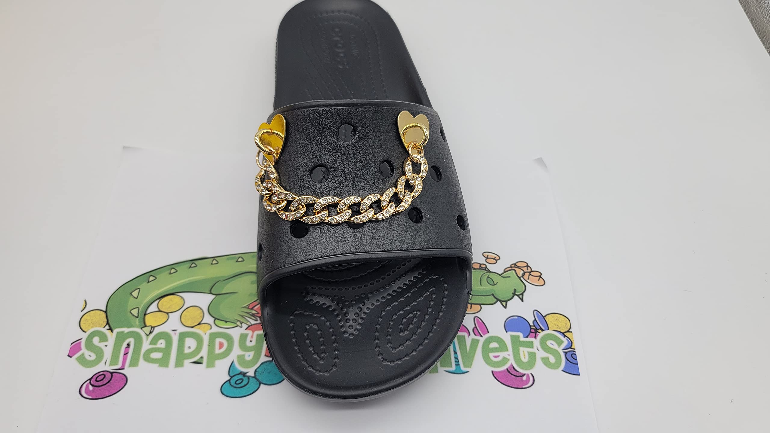 Sparkling Rhinestone Heart Shoe Charm for Crocs - Stylish & Durable Footwear Accessory for Women & Girls - Perfect for Casual Wear, Parties & Festivals