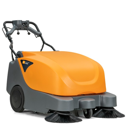 Balimat 3300 Walk Behind Sweeper - Commercial Grade Floor Sweeper for Warehouses, Factories & Large Spaces - Heavy Duty Cleaning Machine with High Efficiency Brush System