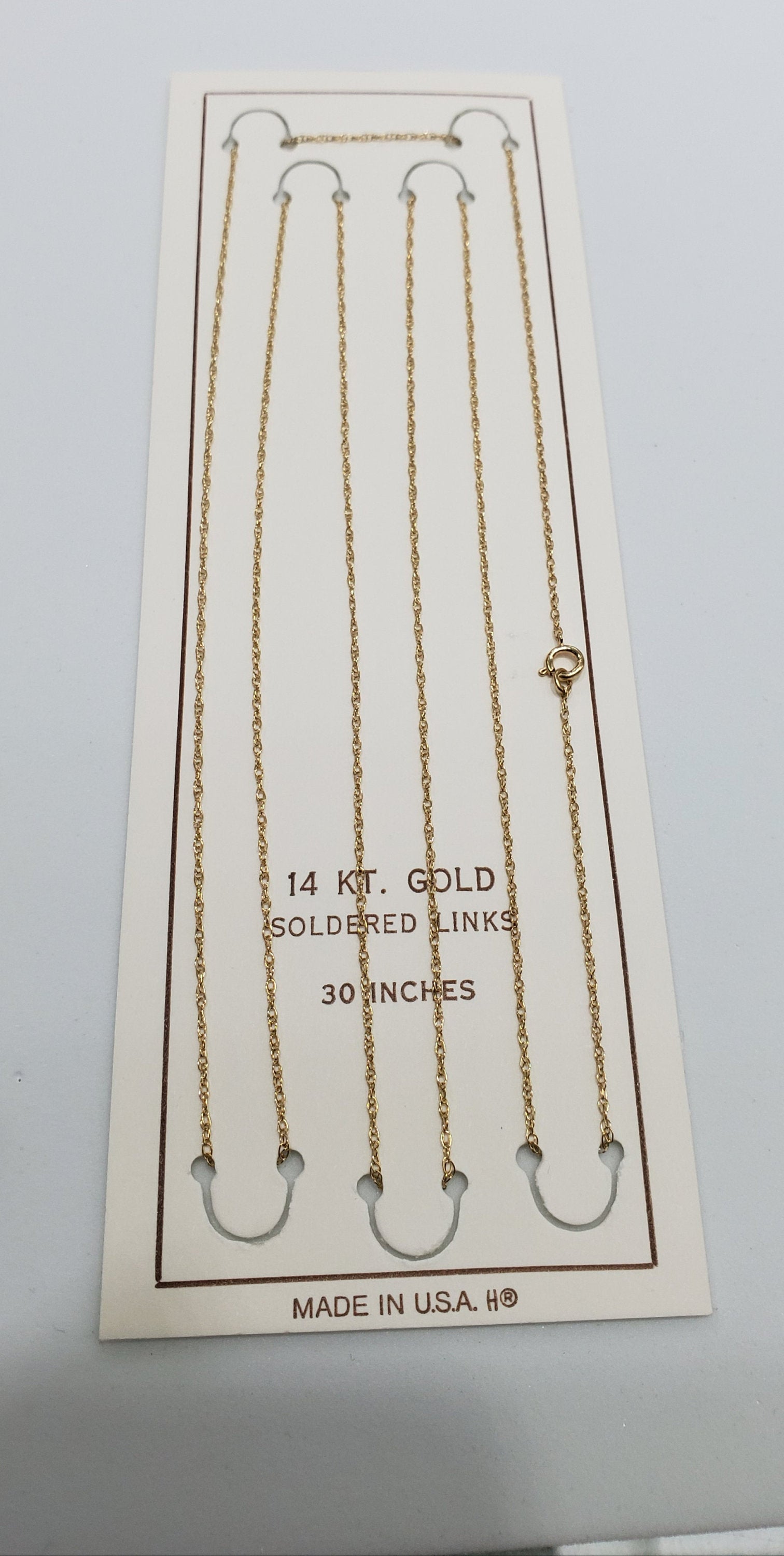 14K Yellow or Rose Gold Thin Dainty Rope Chain Necklace - 0.95mm Delicate Solid Gold Jewelry for Women - Perfect for Layering, Everyday Wear & Special Occasions