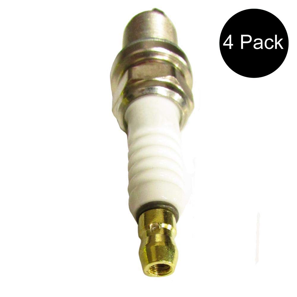 RAParts (4) Replacement Spark Plugs - Compatible with Champion & Briggs and Stratton Engines | Perfect for Lawn Mowers, Generators & Small Engine Maintenance
