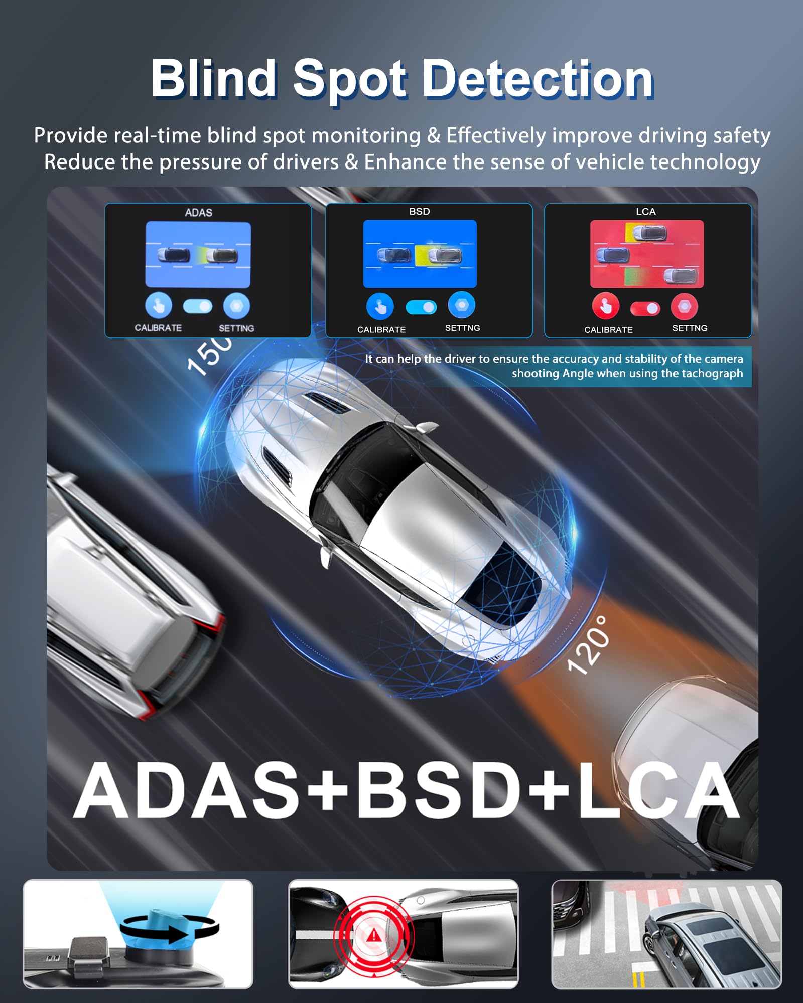 4K Mirror Dash Cam 11 Inch - Front and Rear Dual Camera System with GPS, 4K UHD Front + 1080P Rear IPS Screen, Night Vision, G-Sensor, 24H Parking Monitor, ADAS & BSD & LCA - Perfect for Safe Driving, Parking Assistance & Road Trip Recording