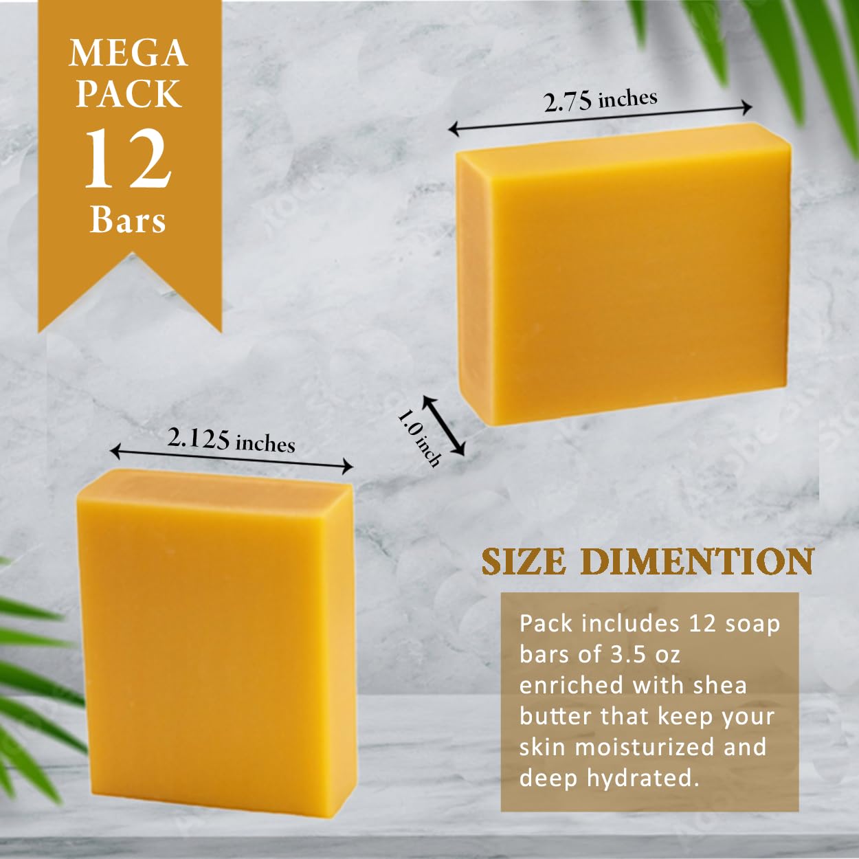 Manuka Honey Soap Bars - 12 Pack, 3.5oz with Shea Butter for Moisturizing Skin Care & Bath Gifts