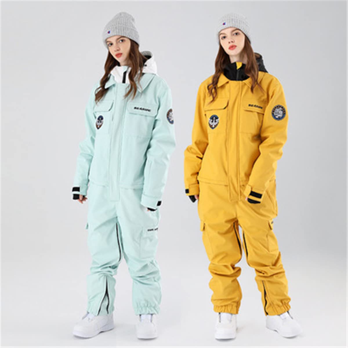 **Women's & Men's Insulated Waterproof Ski Suits - Winter Warm Snow Jumpsuit Coveralls for Skiing & Snowboarding | Perfect for Snow Sports & Outdoor Adventures**