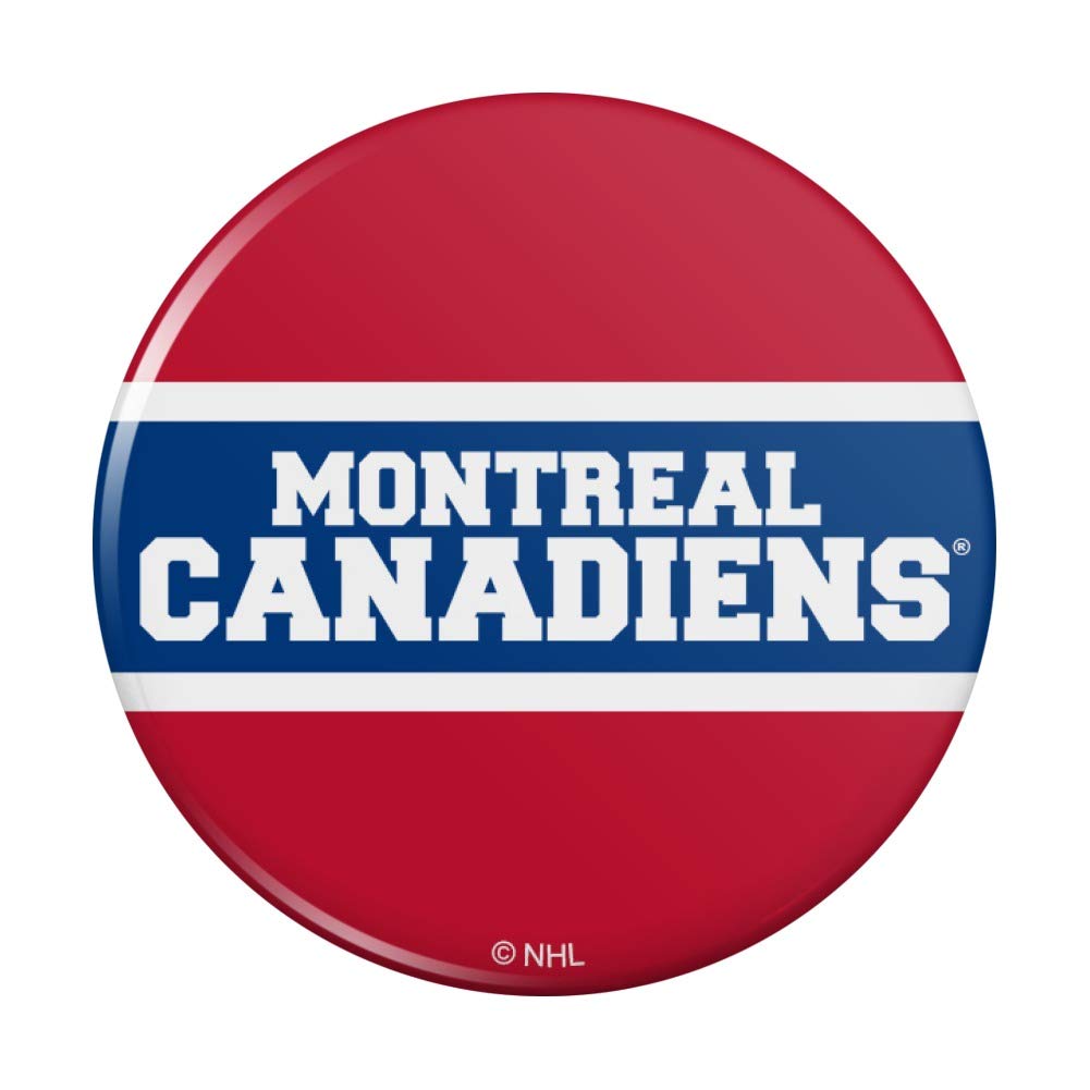 NHL Montreal Canadiens Logo Refrigerator Magnet - Strong Kitchen & Locker Decorative Button Magnet for Fans, Perfect for Fridge, Office, and Dorm Room Decor