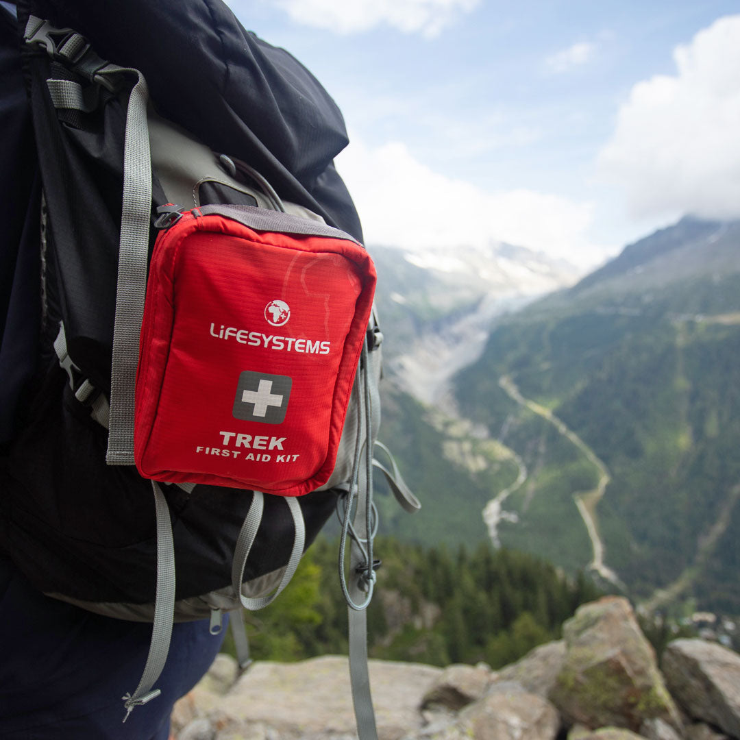 Lifesystems Trek First Aid Kit - Compact & Lightweight Emergency Medical Supplies for Hiking, Camping & Outdoor Adventures - Perfect for Backpacking, Travel & Survival Kits