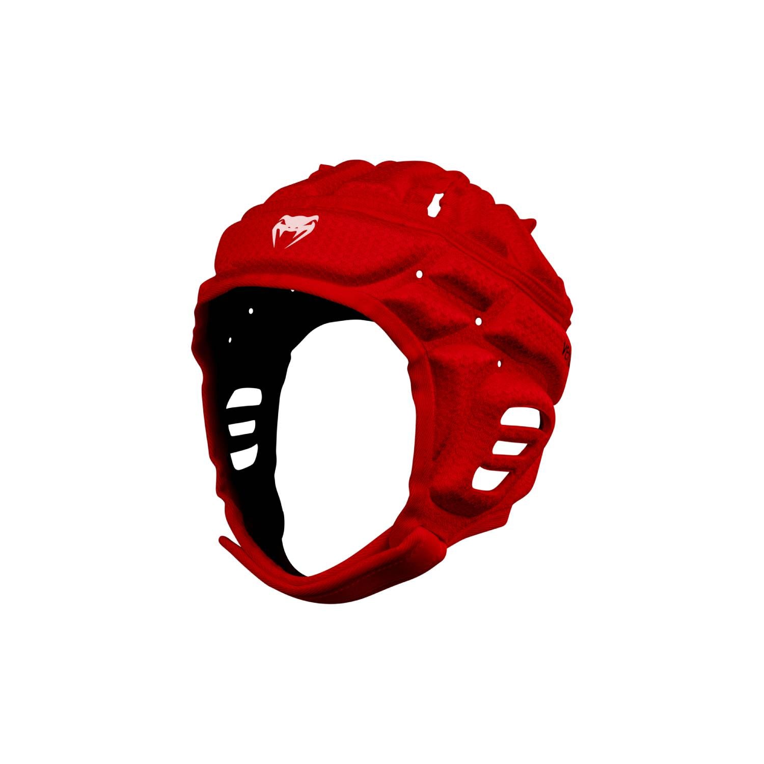 Venum Elite Protect Softshell Helmet - Lightweight MMA Training & Sparring Headgear for Men & Women (Red/White) - Perfect for Boxing, Muay Thai & Kickboxing Practice