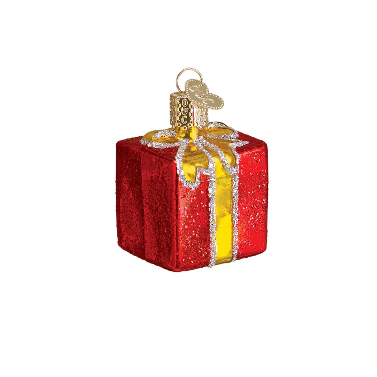 Old World Christmas Glass Blown Ornament with S-Hook - Handcrafted Holiday Decor for Tree, Mantel or Gift Giving - Red & Yellow Gift Box Included - Perfect for Christmas, Home & Party Decorations