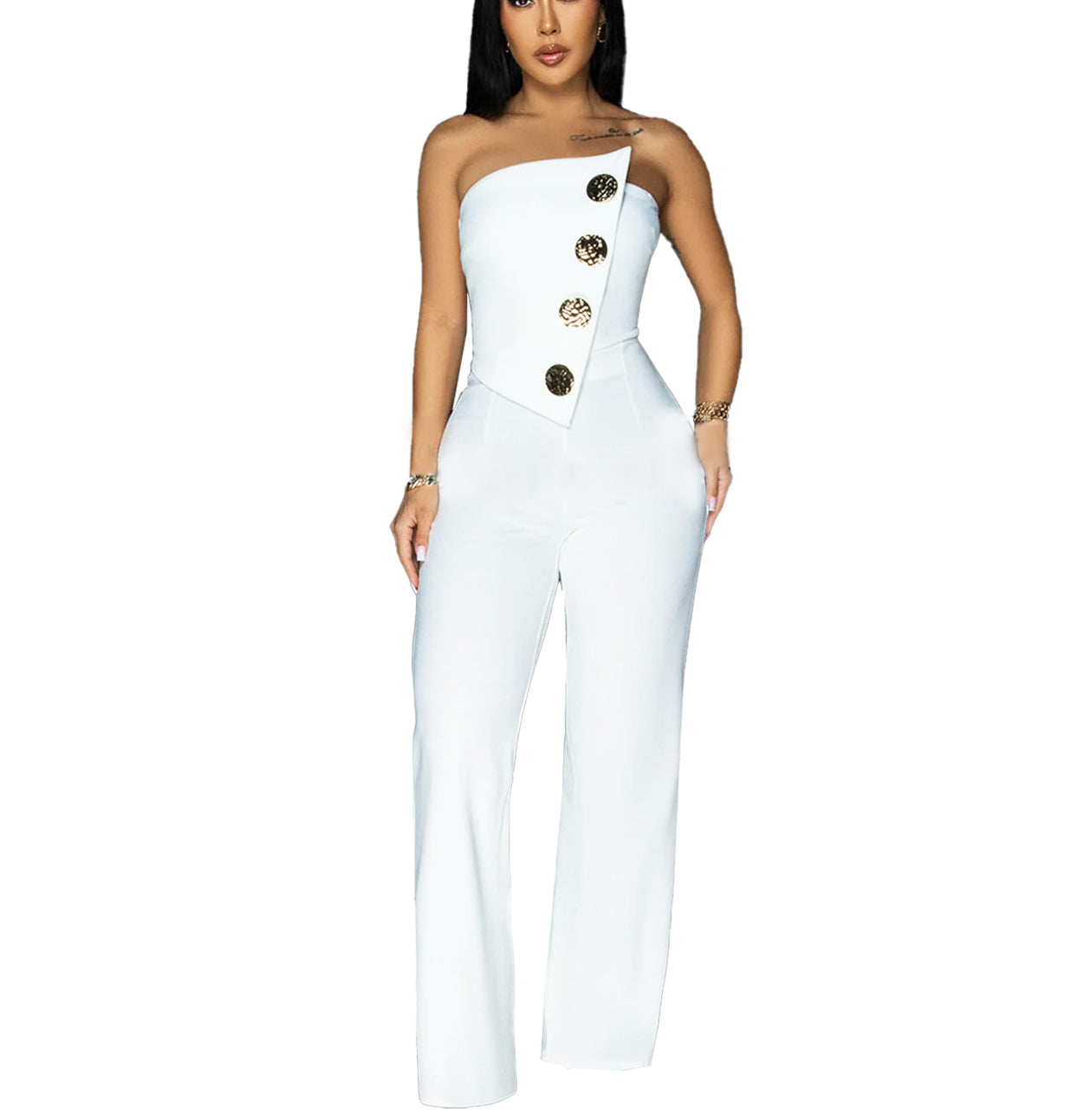 Women's Sleeveless Jumpsuit Romper - Summer Casual Outfit for Beach, Party & Vacation | Fashion One-Piece Jumpsuit for Women