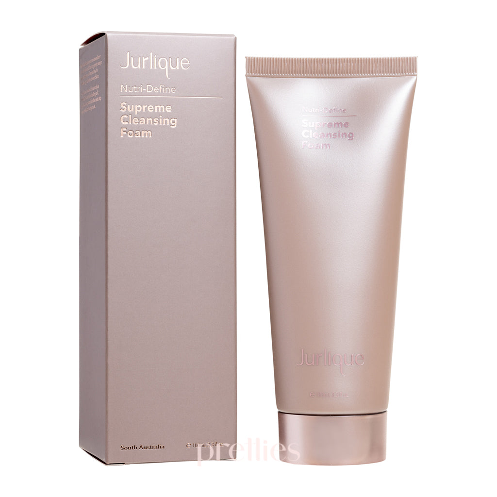 Jurlique Nutri Define Supreme Cleansing Foam 100ml - Hydrating Facial Cleanser for Dry & Sensitive Skin | Daily Skincare Routine & Travel Essential