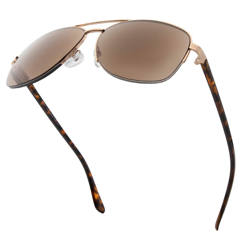VITENZI Aviator Sunglasses with Built-in Readers for Men & Women - UV Protection, Sun Tinted Lenses, Stylish Reading Glasses - Perfect for Driving, Reading Outdoors & Daily Wear - Anzio