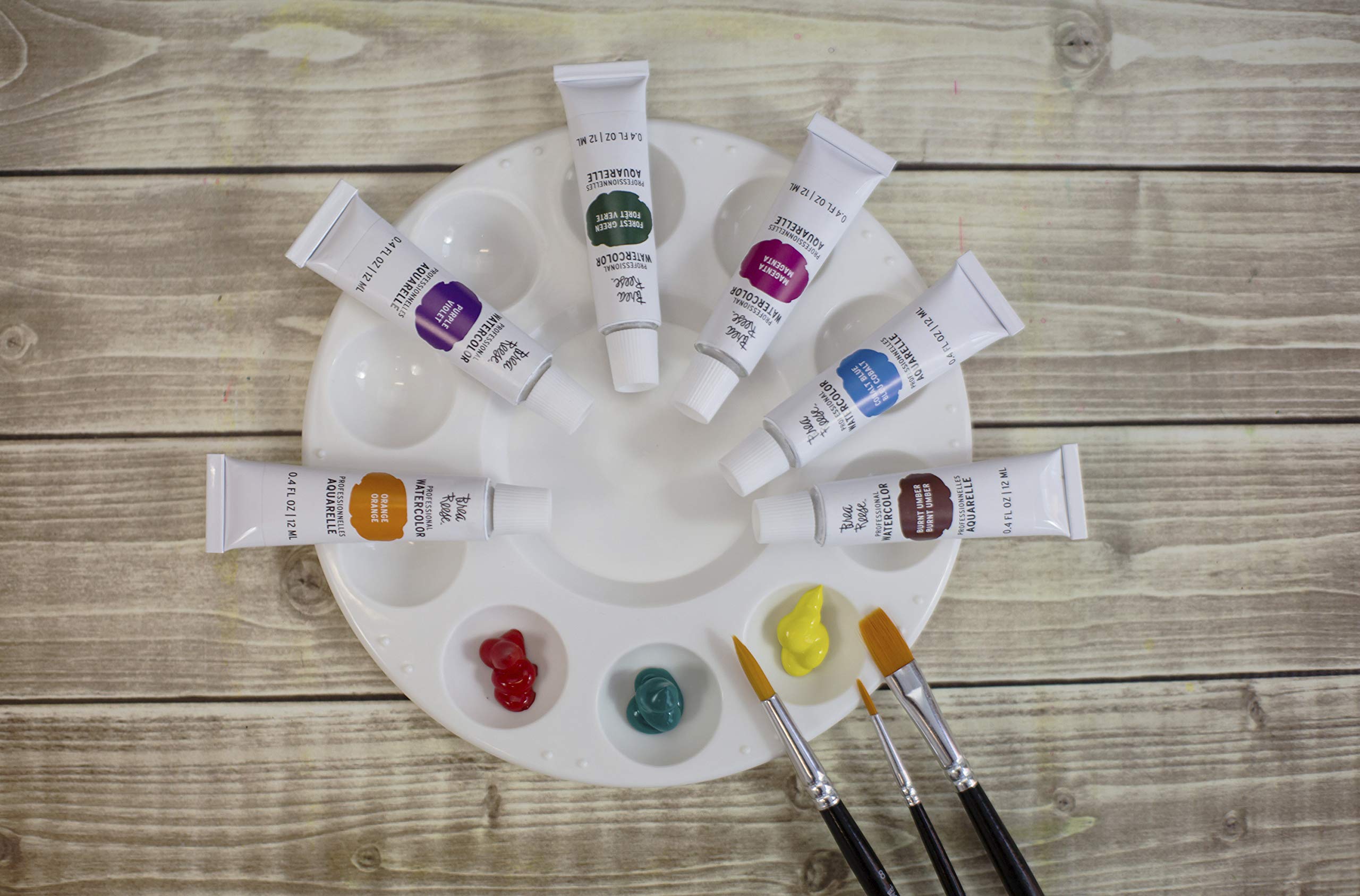 Brea Reese 21-Piece Watercolor Paint Art Kit - Professional Brushes, Vibrant Paints & Essential Tools for Artists - Perfect for Beginners, Students & DIY Craft Projects