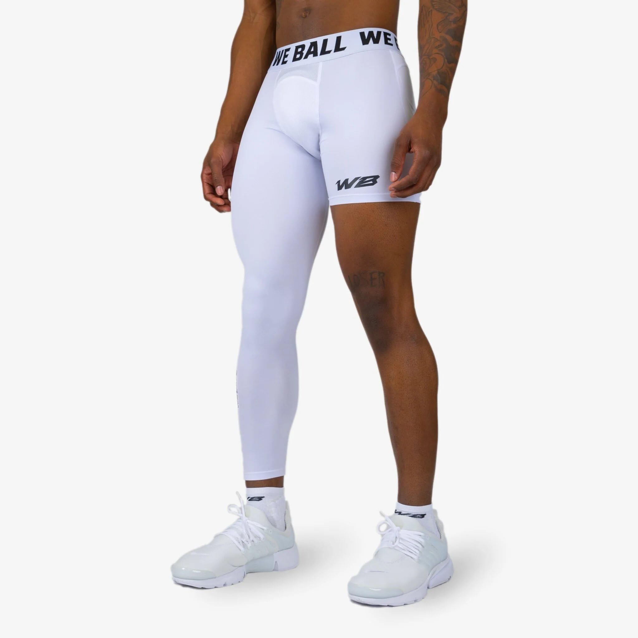 Men's Athletic Compression Tights - Single Leg Sports Base Layer for Running, Workout & Recovery | High-Performance One Leg Compression Leggings for Gym, Cycling & Active Lifestyle