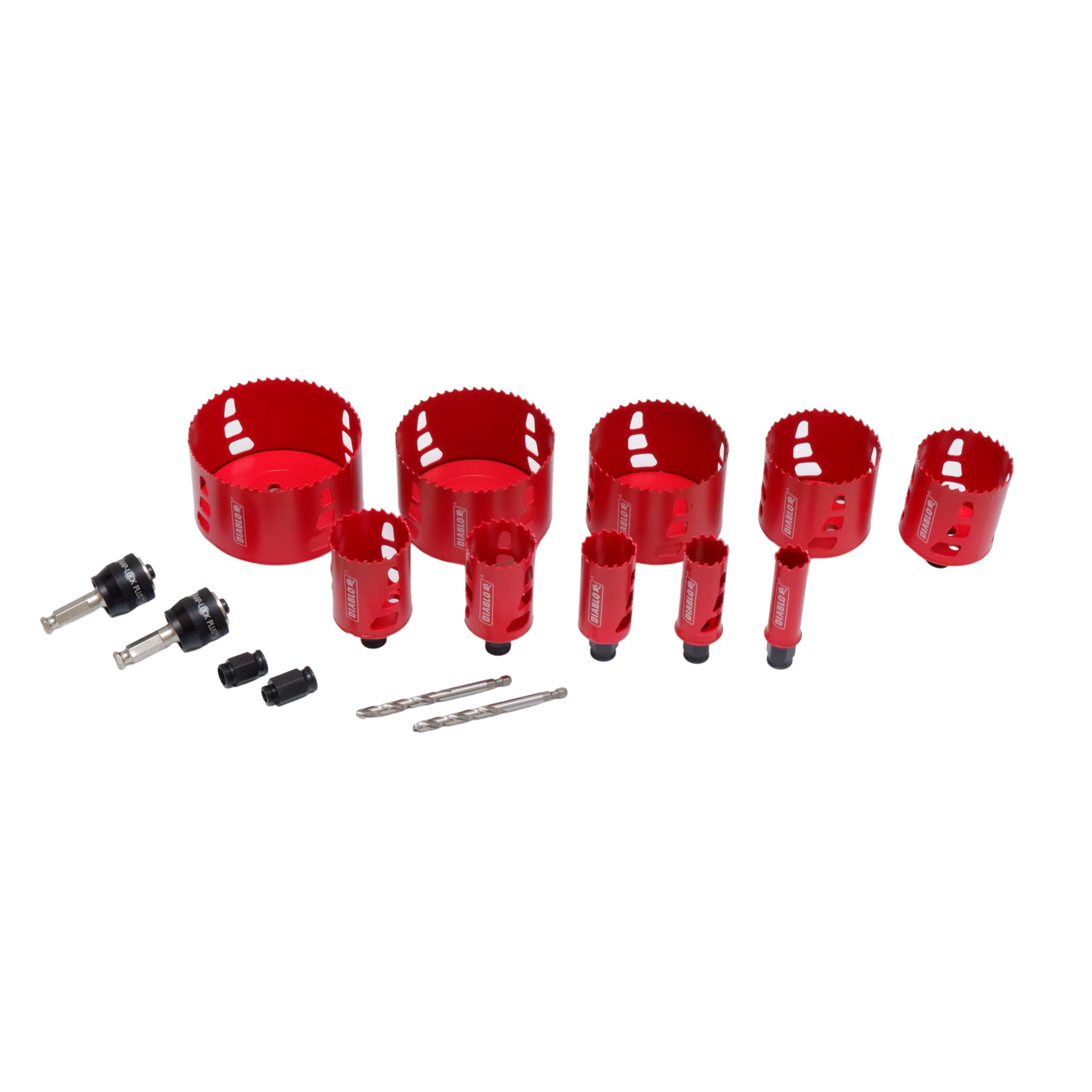 Diablo DHS16SEL 16-Piece Bi-Metal Hole Saw Kit with SnapLock PLUS Mandrels - Electrician-Grade Hole Cutter Set Includes Pilot Bits & Adaptors for Wood, Metal & Plastic - Perfect for Electrical Work, Plumbing & DIY Home Projects