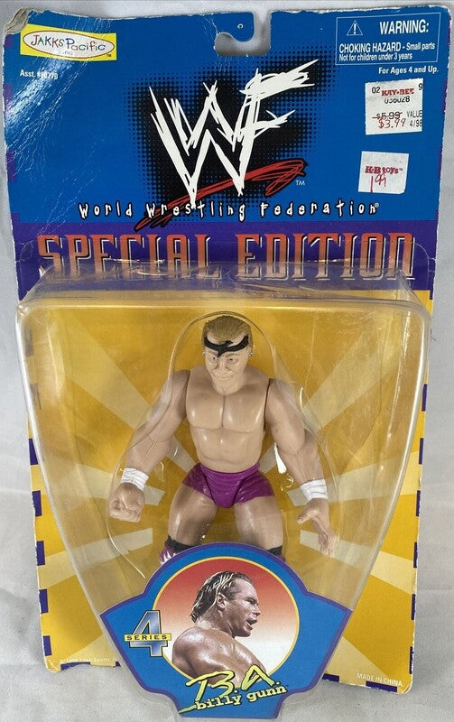 1999 WWF Jakks Pacific Special Edition Series 4 B.A. Billy Gunn Wrestling Action Figure - Exclusive Collectible for WWF Fans & Wrestling Memorabilia Enthusiasts - Perfect for Display, Gifts, and Nostalgic Collections