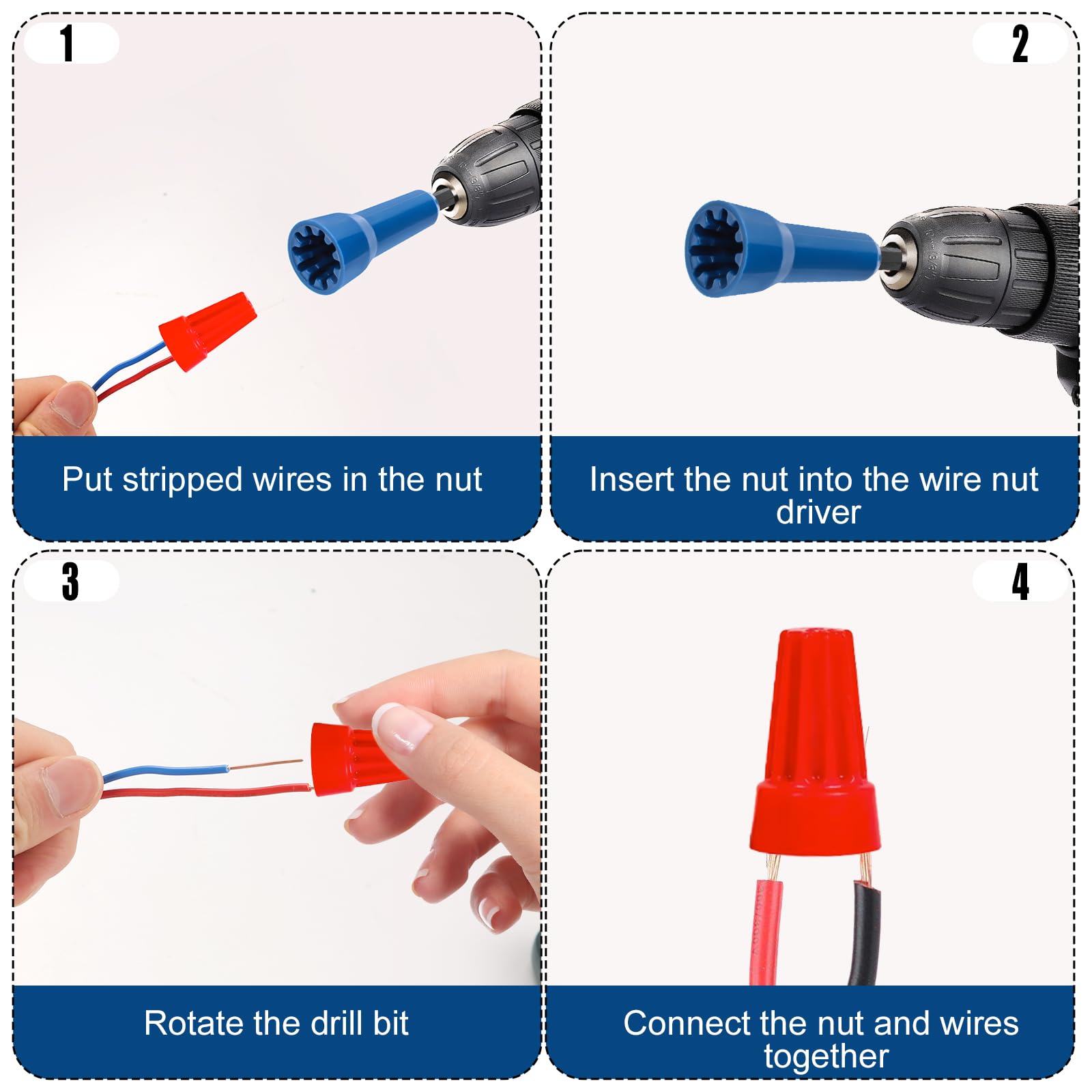 2-Pack Drill Wire Twister Tool - 1/4
