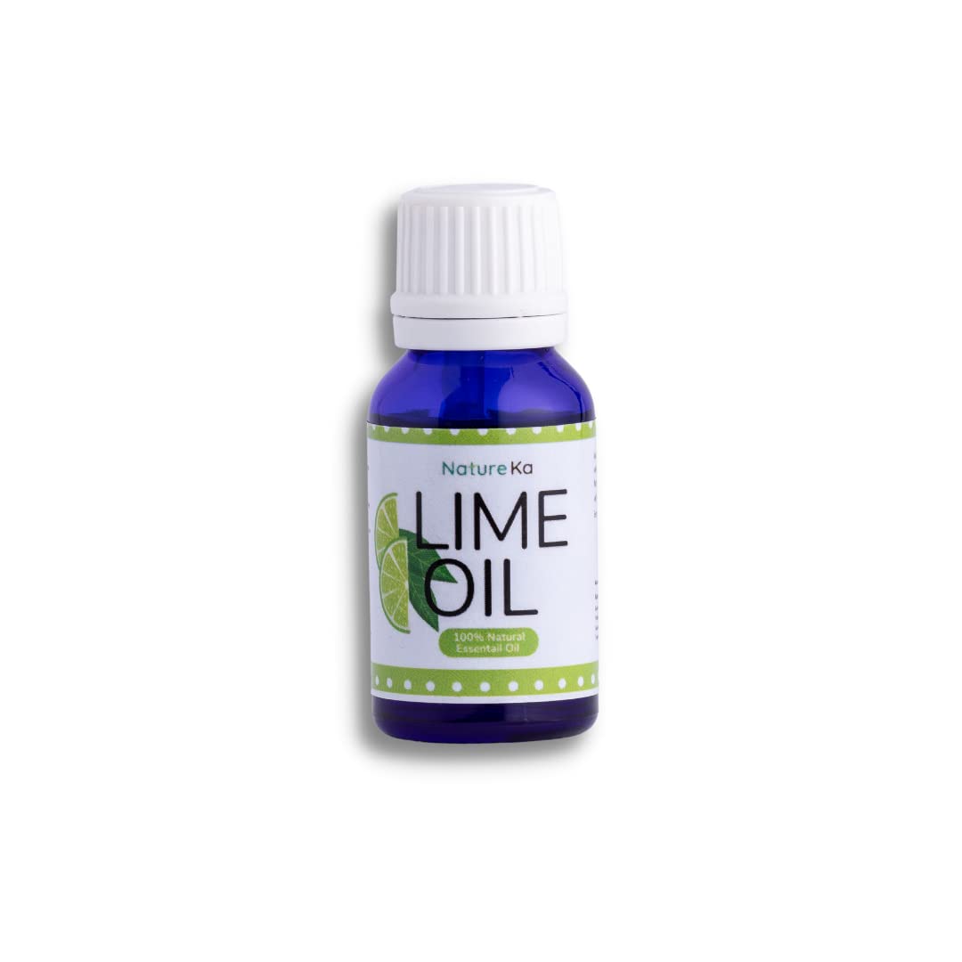 100% Pure Natural Lime Essential Oil for Aromatherapy, Diffusers & Massage | Chemical-Free Therapeutic Grade | Relaxing Bath Oil (15ml) - Perfect for Stress Relief, Home Spa & DIY Skincare