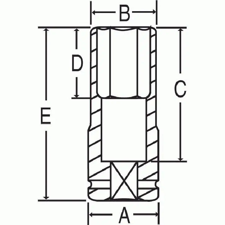 GP 1 Drive Extra Deep Thin Wall Socket Set - Professional Grade Impact Sockets for Automotive & Industrial Use - Perfect for Tight Spaces & Heavy Duty Applications