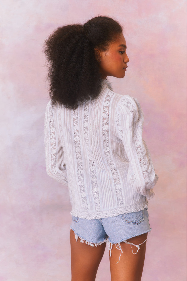 Jacque Cotton Blouse Top for Women - Soft & Breathable Casual Shirt - Perfect for Office, Date Night & Everyday Wear