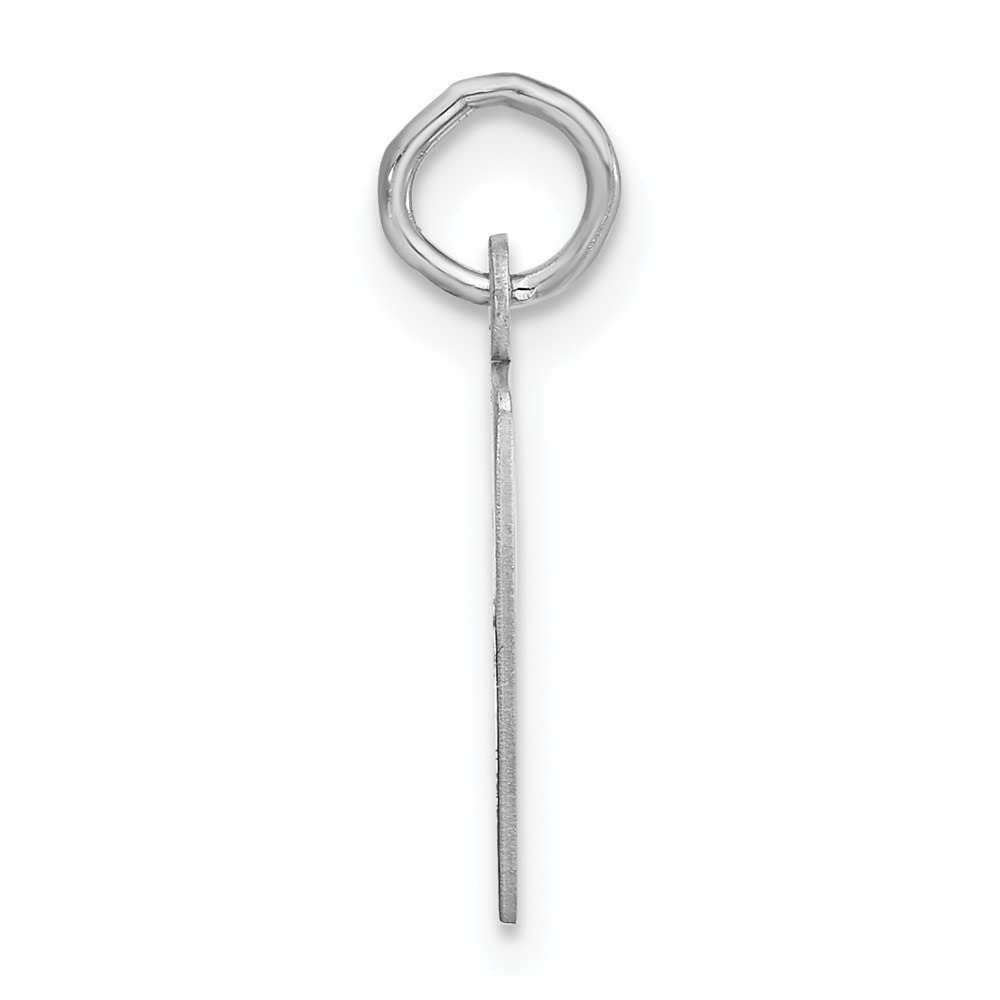 Kate Collection Sterling Silver Black Bow Bubble Block Initial F Pendant - Elegant Jewelry Gift for Women, Perfect for Birthdays, Anniversaries & Special Occasions