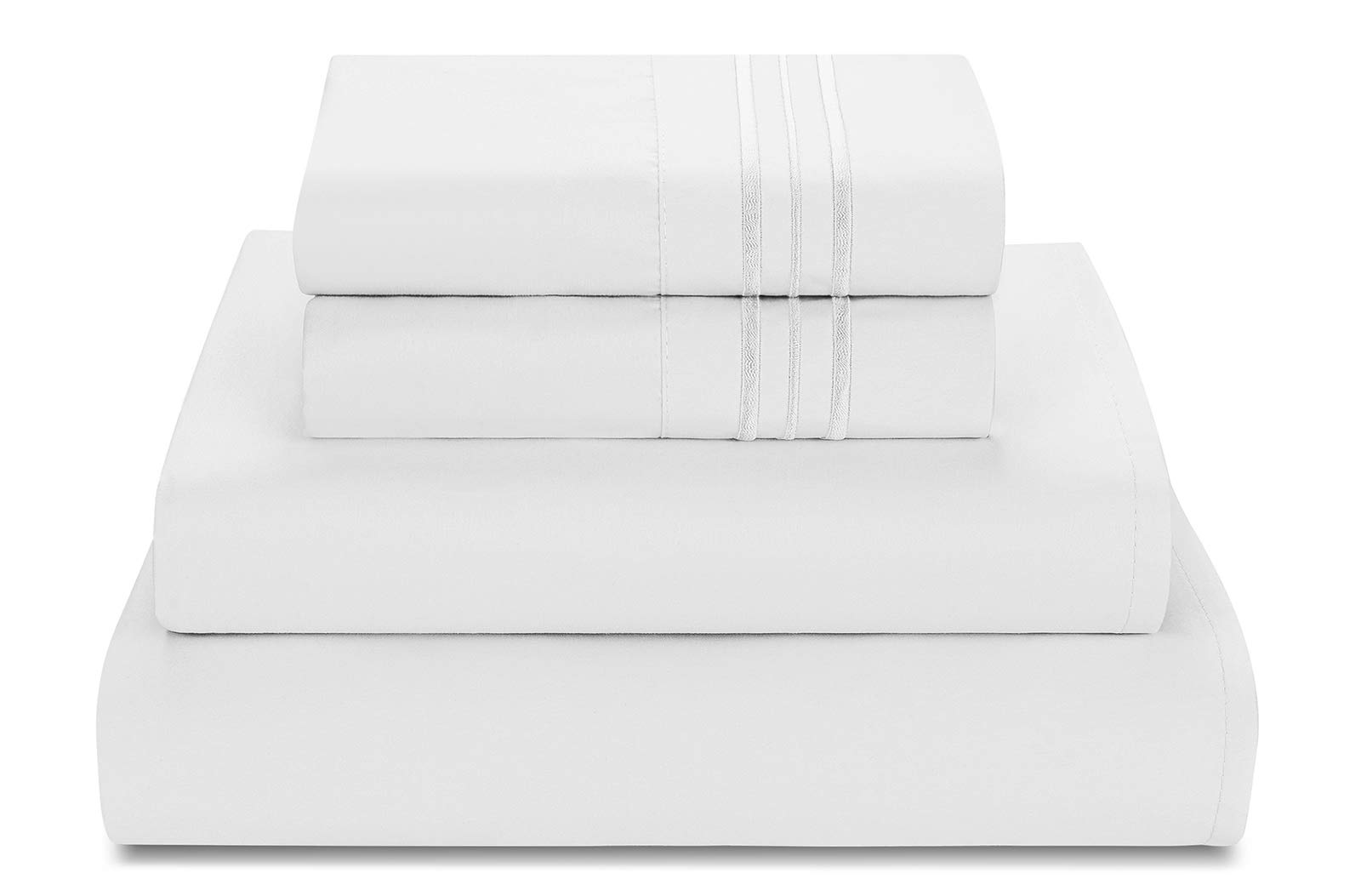 Anvo Luxury 1800 Thread Count King Size Bed Sheets Set - Ultra Soft Brushed Microfiber, Hypoallergenic, 16