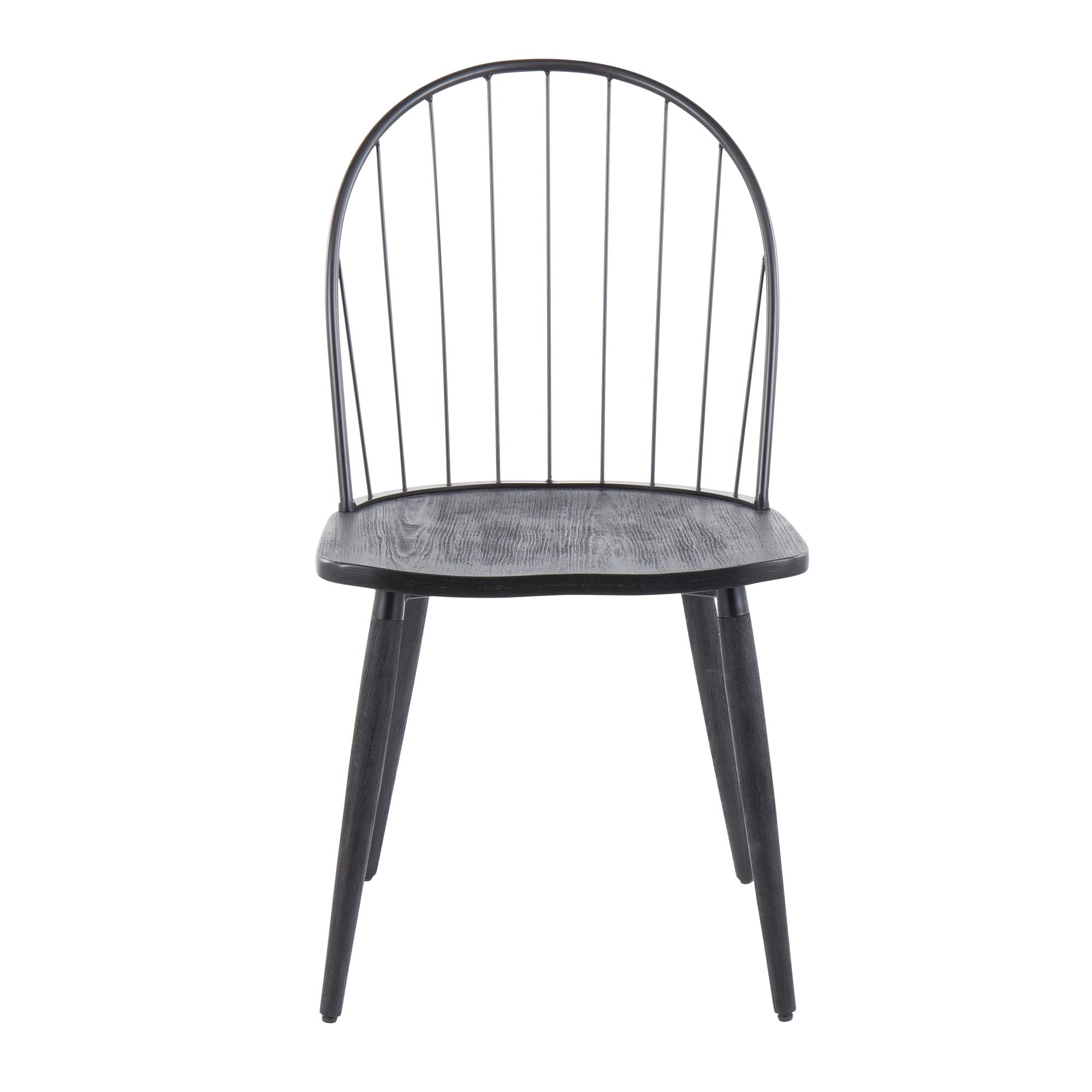 LumiSource Riley High Back Wood Dining Chairs Set of 2 - Modern Kitchen Chairs for Dining Table - Perfect for Home, Restaurant & Office Use