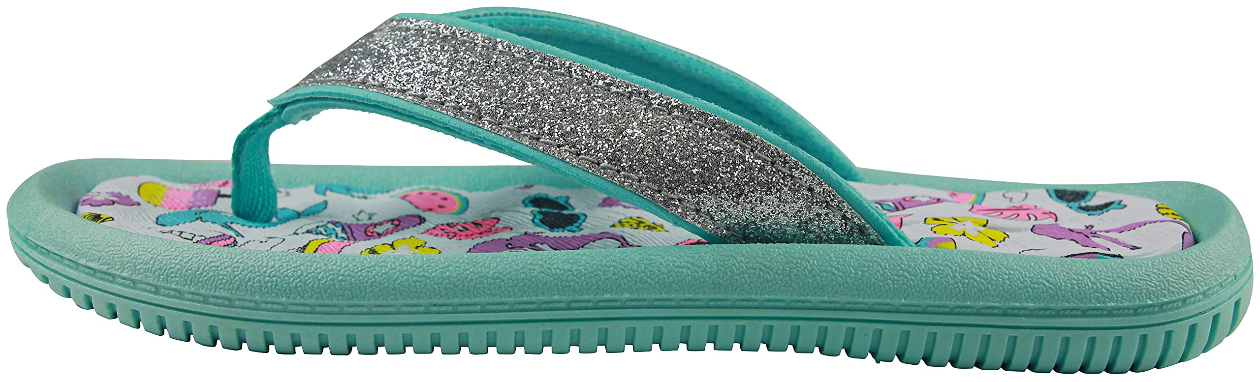 Capelli New York Girls Fashion Pool Slide Sandals - Comfortable Water Shoes for Beach, Swimming & Summer Outfits