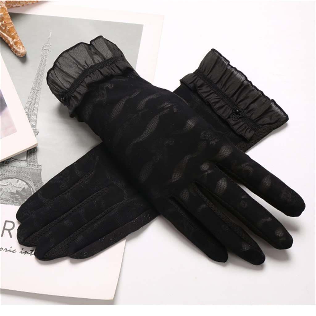 Women's Thin Breathable Gloves for Driving, Riding & Touch Screen - Ice Silk Material for All Seasons (D Color, 24x8cm) - Perfect for Commuting, Cycling & Outdoor Activities