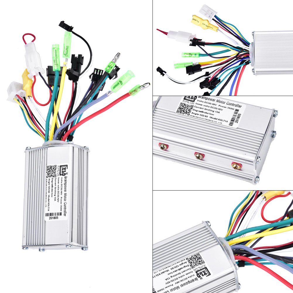 36V/48V 350W Brushless Electric Motor Controller with LCD Display - Compatible with Electric Scooters, E-Bikes & Mobility Scooters - Perfect for Commuting, Urban Travel & Outdoor Adventures
