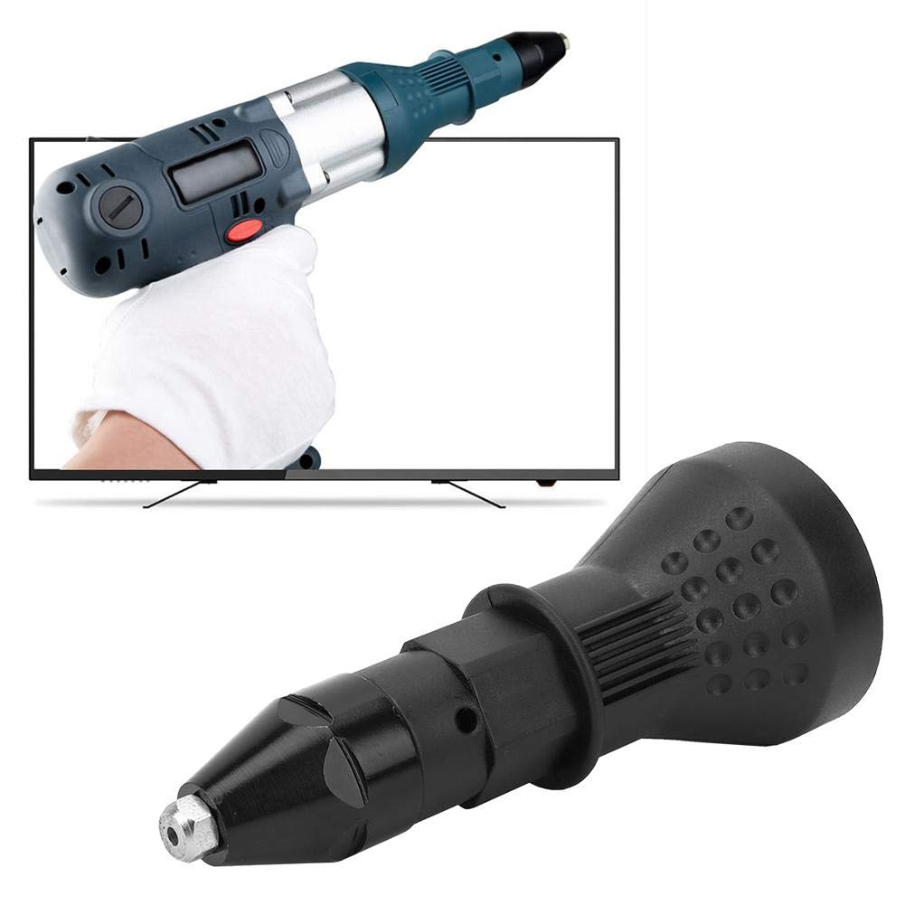 Rivet Nut Drill Adapter - Cordless Electric Riveting Nut Gun Tool for Carpenter & DIY Projects | Black | Perfect for Metalworking, Woodworking & Home Repairs