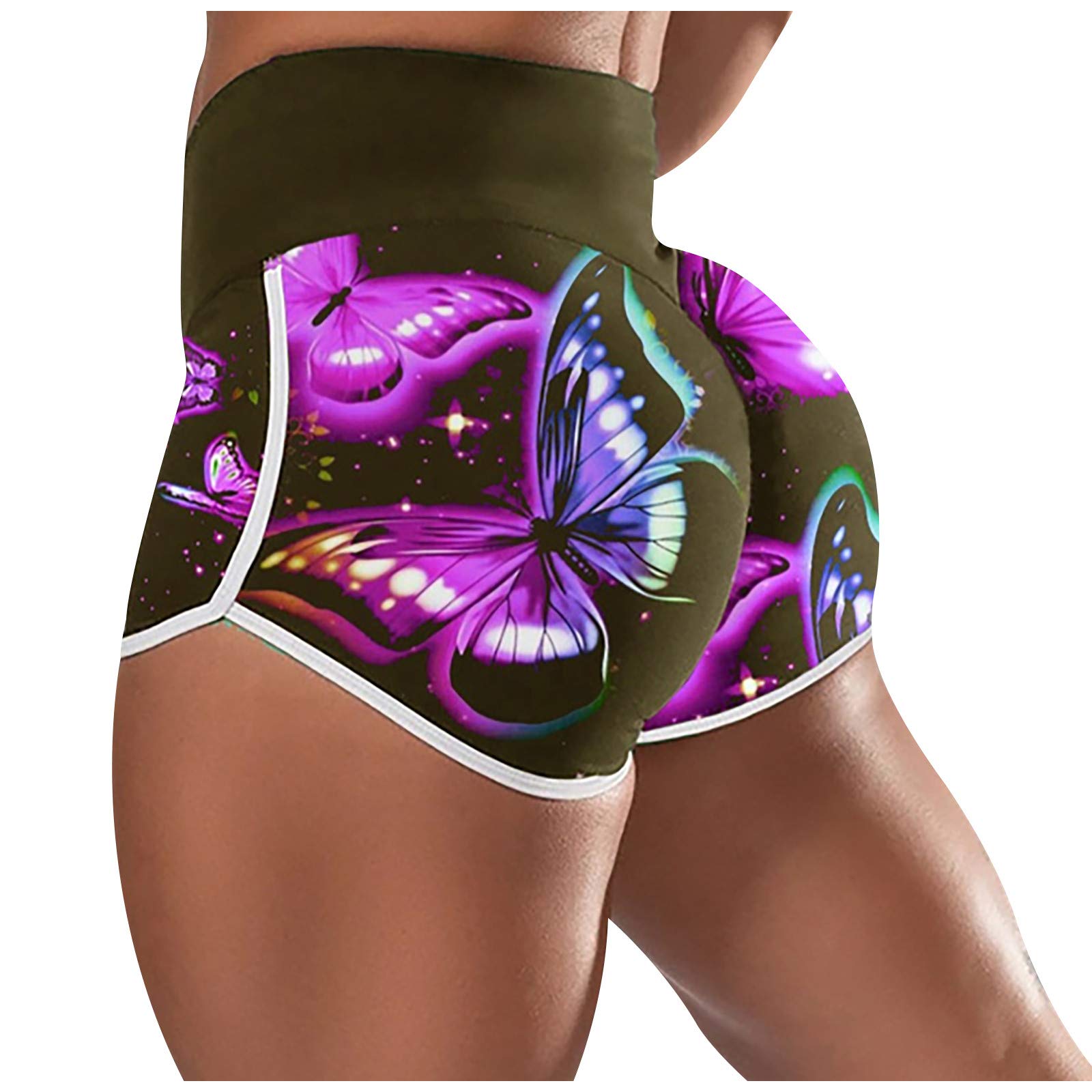 GOGOBO Women's High Waisted Butt Lifting Leggings - Tummy Control Textured Yoga Shorts for Running & Workout | Perfect for Gym, Yoga & Casual Wear