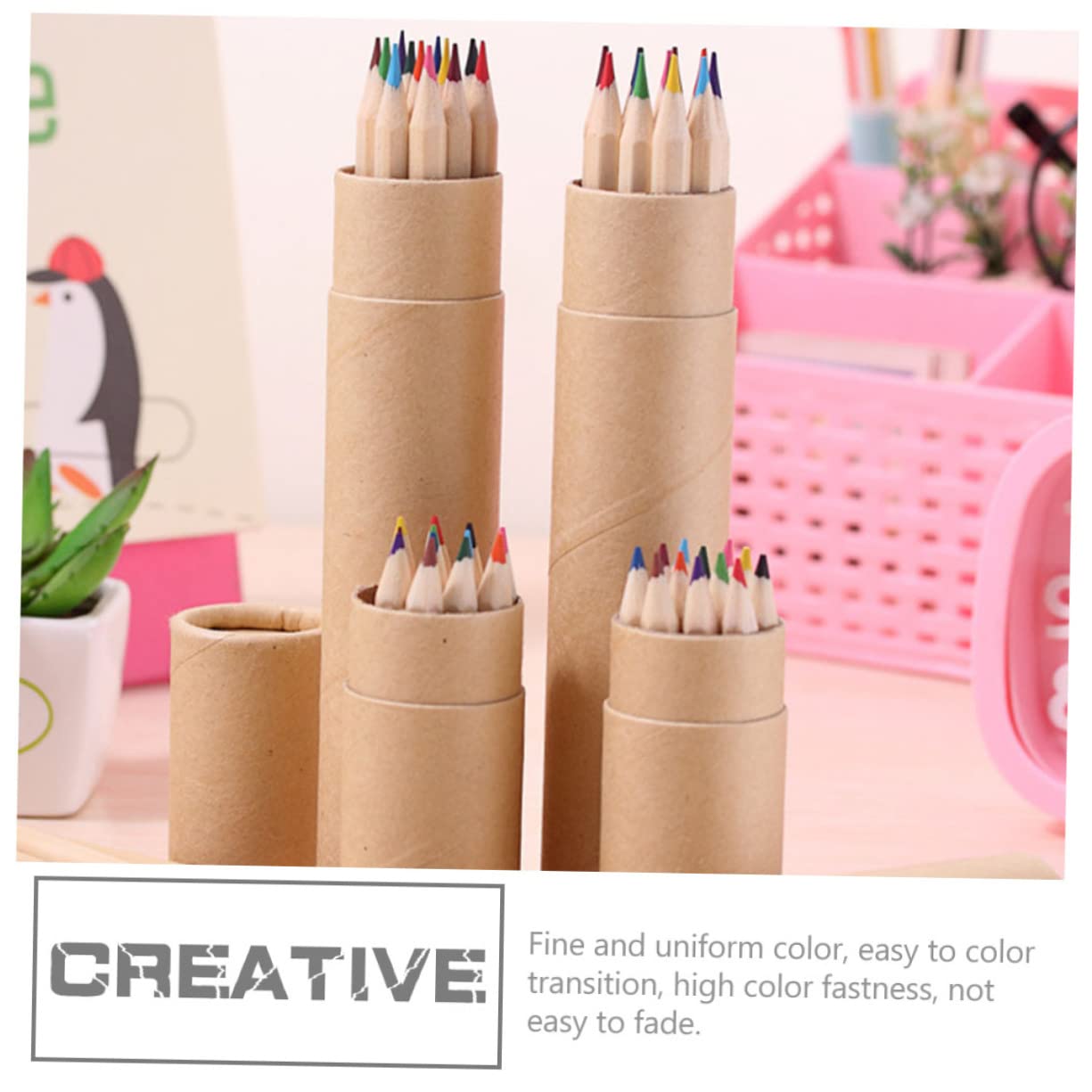 48-Piece Professional Colored Pencils Set - Vibrant Art Sketching Pencils for Drawing, Coloring & Shading | Perfect for Artists, Students & DIY Crafts | Wooden Case Included