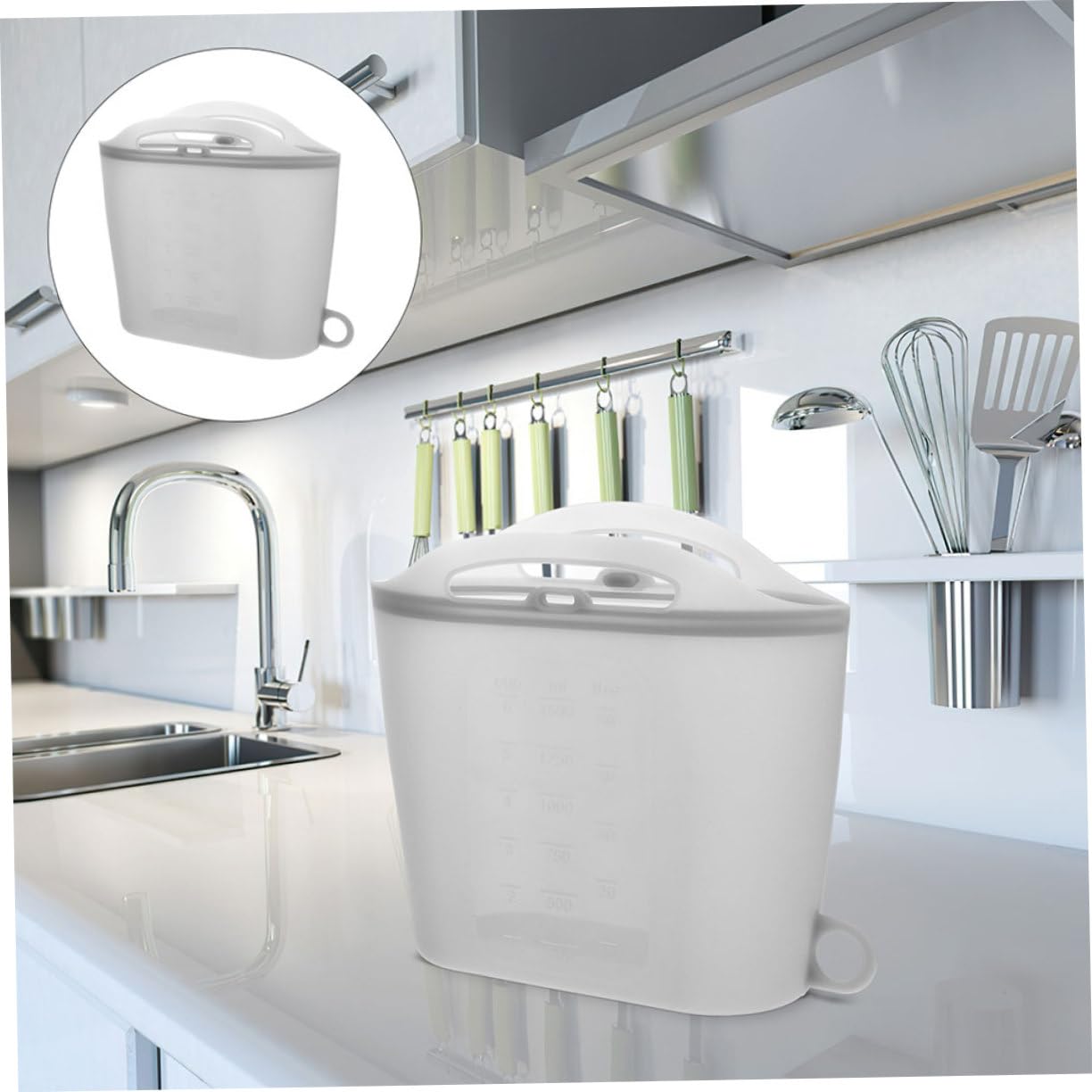 **ANDRESLAD Large Capacity Reusable Food Grade Silicone Storage & Steam Bags for Bottles - Perfect for Baby Bottles, Breast Pump Parts & Food Storage**