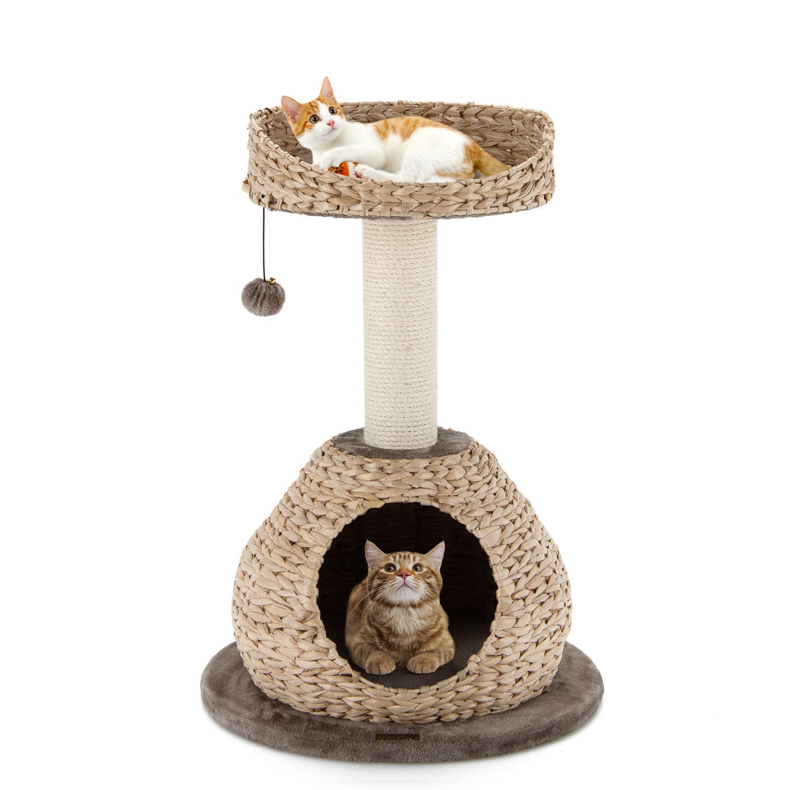 PETSITE Modern Cat Tree Tower with Scratching Post - 28